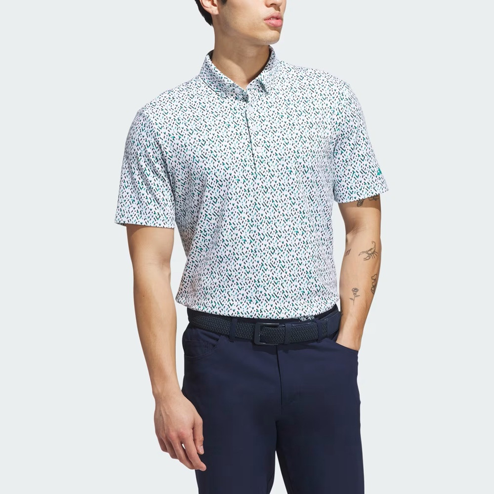 Adidas Ultimate365 Micro Argyle Polo - Maple Hill Golf